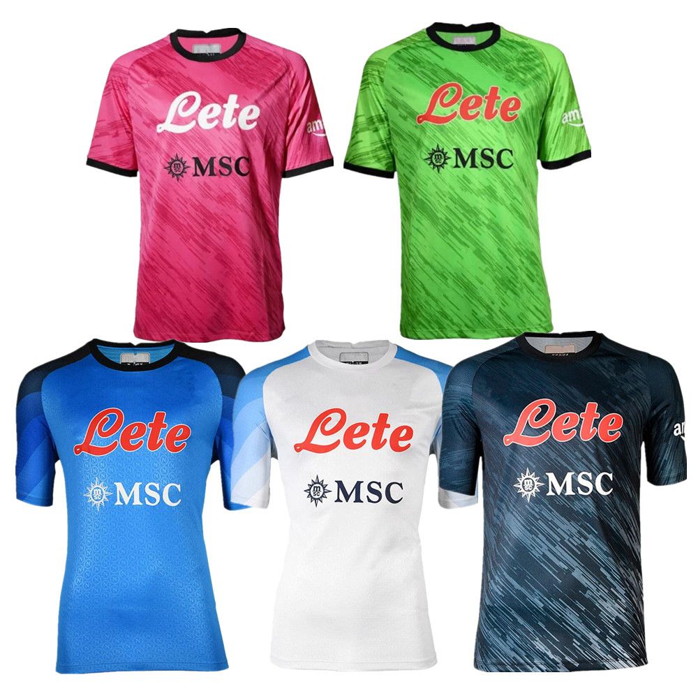 

2022 2023 Napoli Soccer Jerseys MARADONA Maglietta da calciatore INSIGNE 22/23 SSC Naples MAGLIA home away 3rd Football Shirt