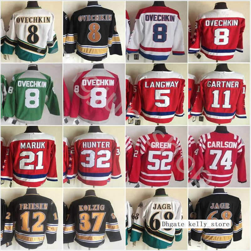 

Vintage Alex Ovechkin Jerseys 1990 Retro Hockey Jaromir Jagr 37 Kolzig 12 Jeff Friesen Hunter Gartner CCM Classic Hockey Stitched Red White Black Size M-3XL, As picture