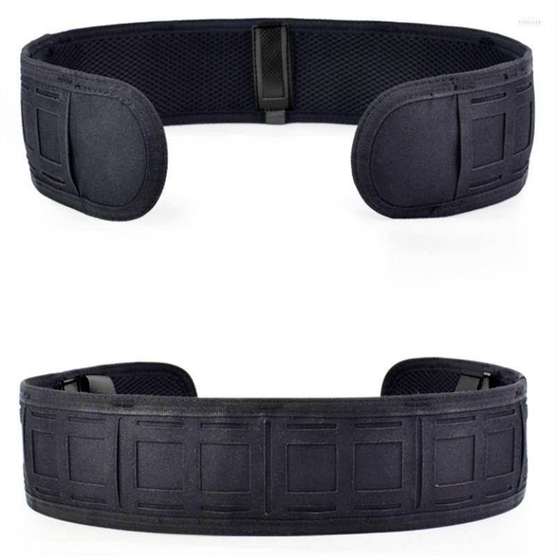 

Waist Support Military Army Tactical Molle Padded Belt Waistband Outdoor CS Wargame Paintball Hunting Girdle Combat, Black