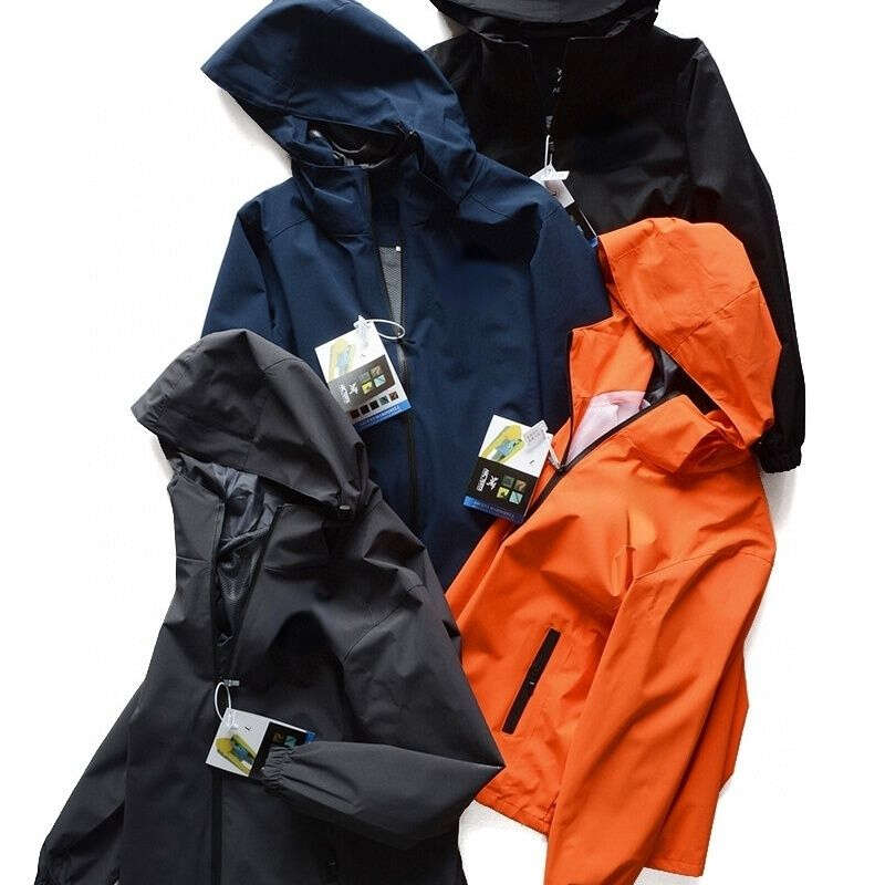 

Arc Mens Jacket Designer Hooded Jackets Hoodie Tech Nylon Waterproof Zipper Cardigan Coat Men Women Outdoor Sportswear, Orange-red