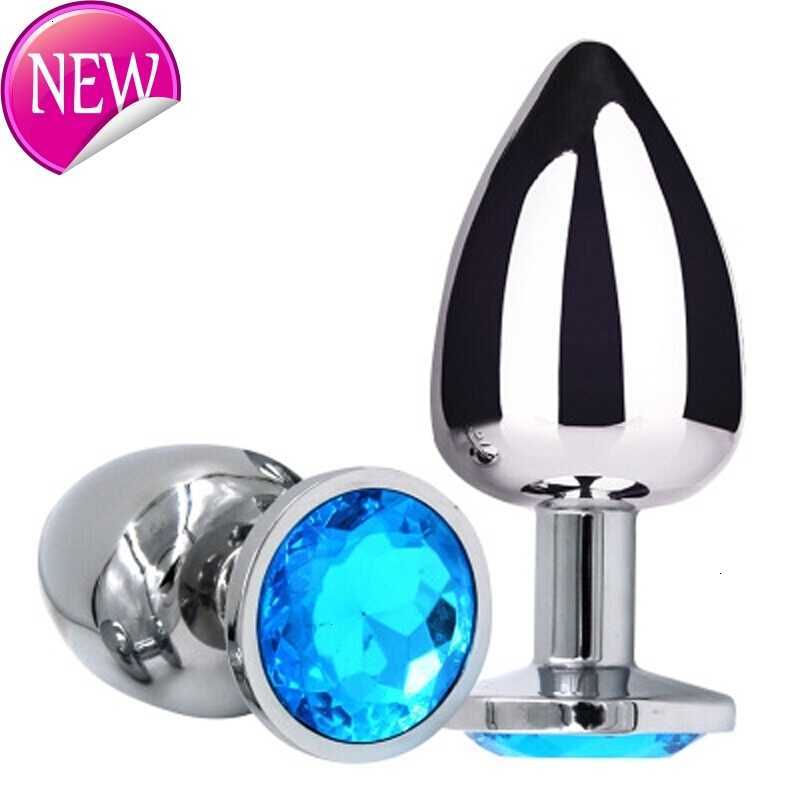 Jouets sexuels masseur vibrateur métal pour femmes produits pour adultes hommes bout à bout en acier inoxydable Plug Anal s gode 8 couleurs