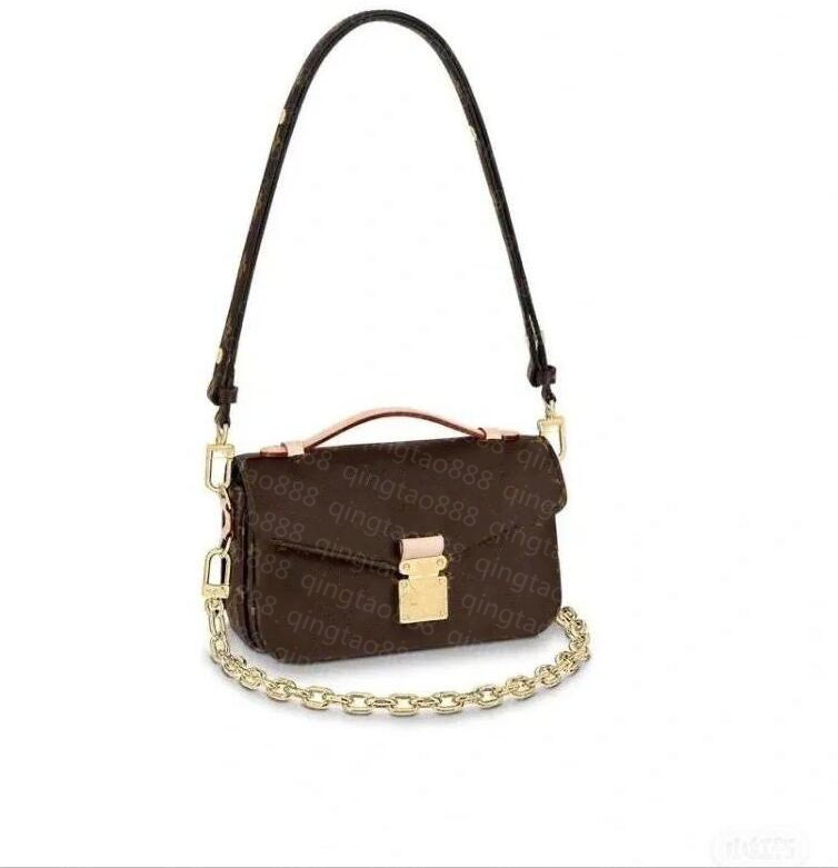 

Luxury Designer bag Embossing flower pochette east west Women Handbag Messenger Bags Genuine Leather METIS Elegant Womens Shoulder Crossbody Bag no box, Airbag [no bag]