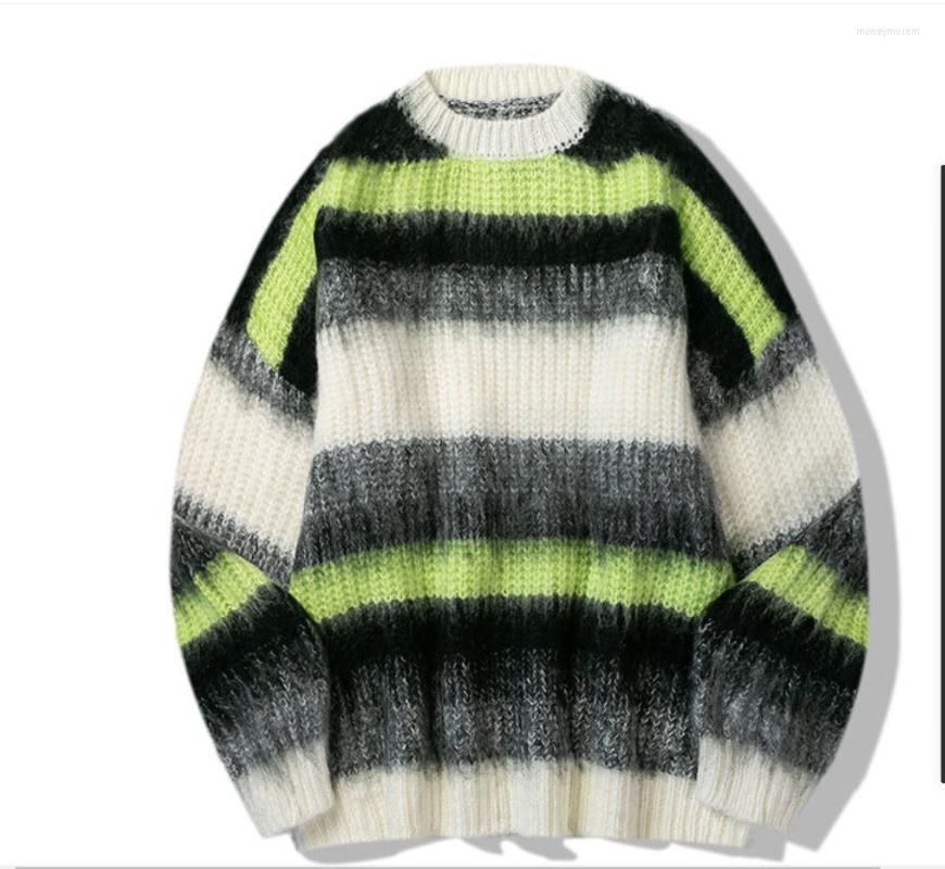 

Men's Sweaters Men And Women The Same Fashion Couples INS High Street Casual Loose Multi-colored Neutral Country Sweater, Yellow