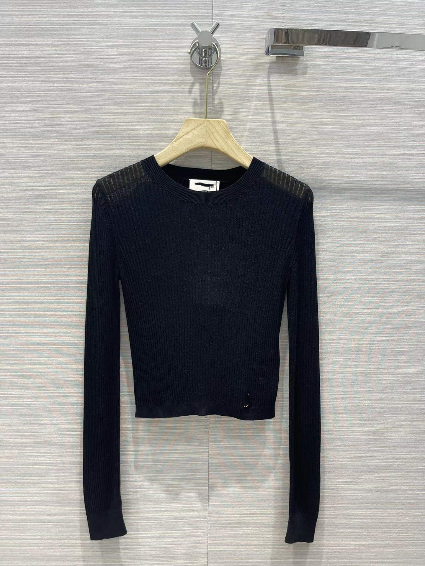 

Milan Runway Sweater 2022 New Autumn Winter O Neck Long Sleeve Print Women' Sweaters High End Jacquard Pullover Designer Sweater 10-09, Black