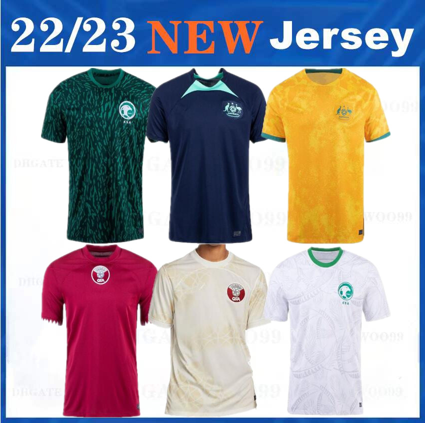 

2022 Qatar Soccer Jerseys home away Australias 2023 SAUDI ARABIA Camisetas De Futbol 22 23 MEN Football Shirt Uniform national team Australie Uniform