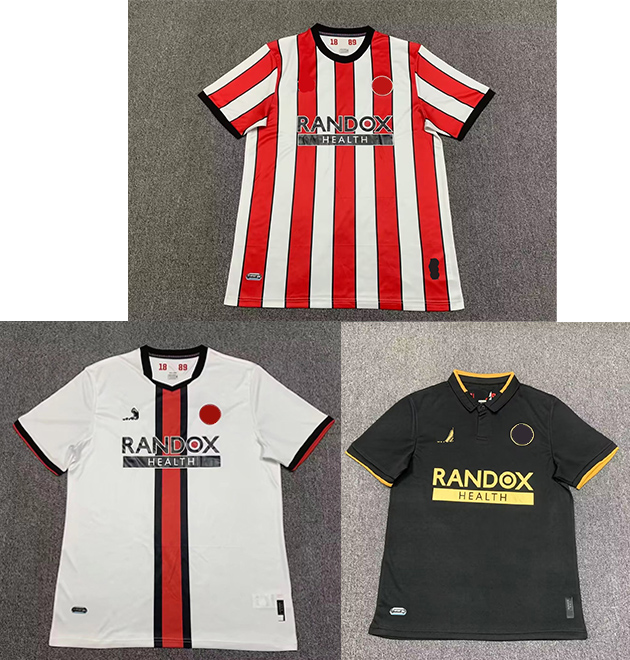 

22-23 Sheffield United Soccer Men's T-Shirts fan edition Polos shirt embroidery summer outdoor sports football training shirt, No 1
