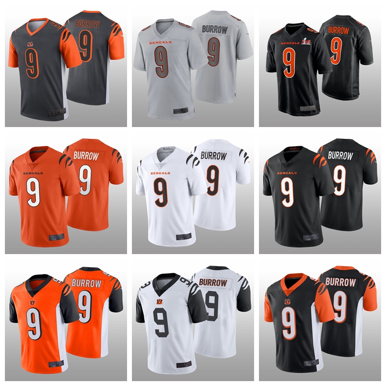 

Cincinnati''Bengals''Men Women Youth 9 Joe Burrow 2022 Vapor Limited Stitched Football Jersey White Black Red, 11