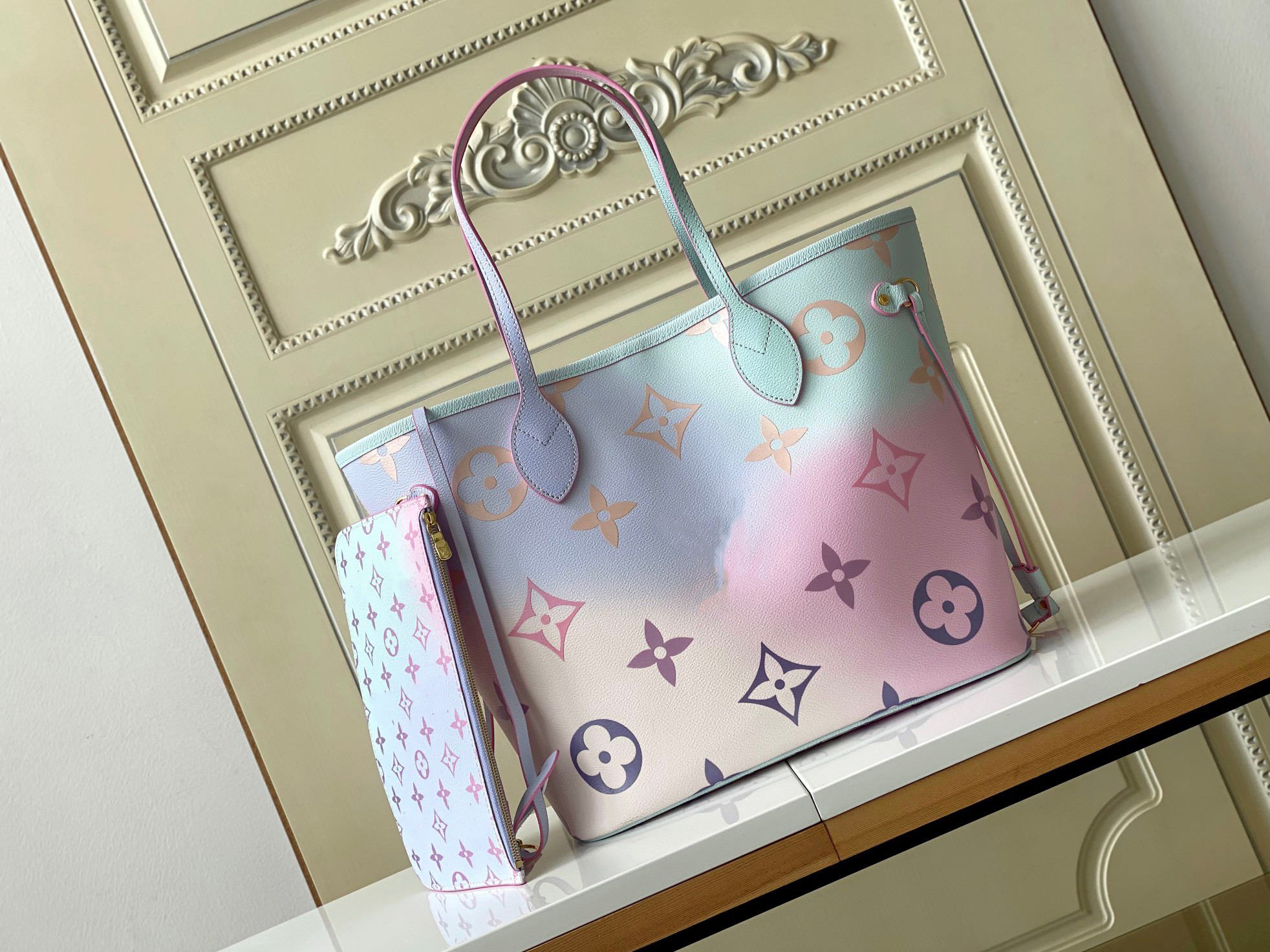 2022 nouveaux sacs à main de créateurs moyen arc-en-ciel progressif coloré grand personnage sac à bandoulière pour femmes
