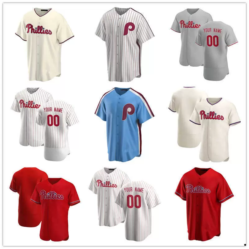 

Custom Jersey Mens women Youth 8 Nick Castellanos 12 Kyle Schwarber Bryce 3 Harper 17 Rhys Hoskins Baseball Jerseys, Color
