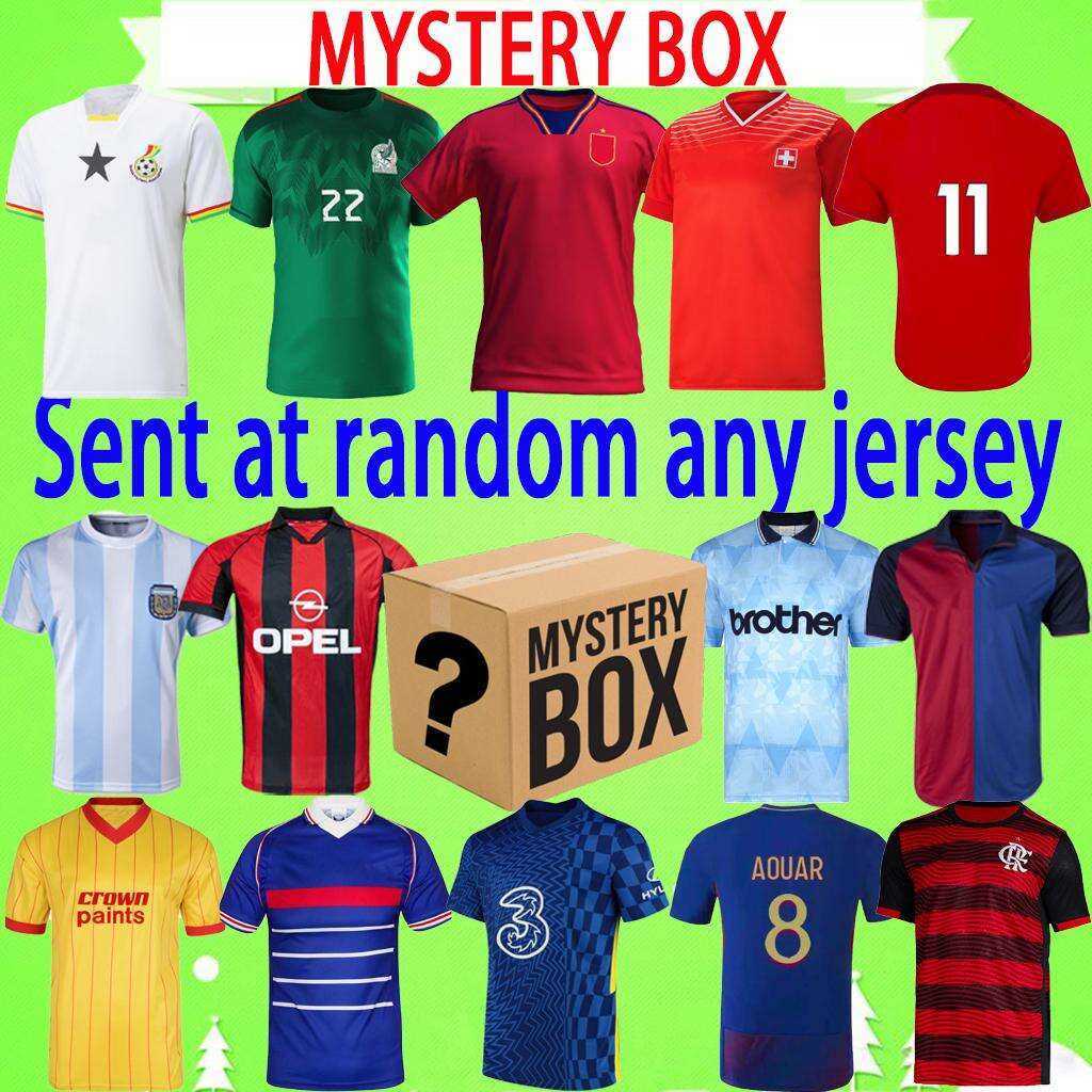 

MYSTERY BOXES 2022 world cup soccer jerseys national team 22 23 blind box Toys Gifts 2023 football shirt birthday present retro Unifor, Any jersey