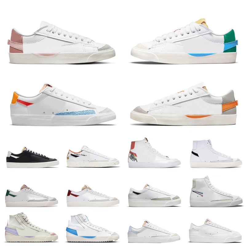 

Men Blazer Mid 77 running Shoes Vintage Blazers Jumbo Women Mens Sneaker Black White Multi Color White Trainers Designer Platform Sneakers eur 36-45, (38)