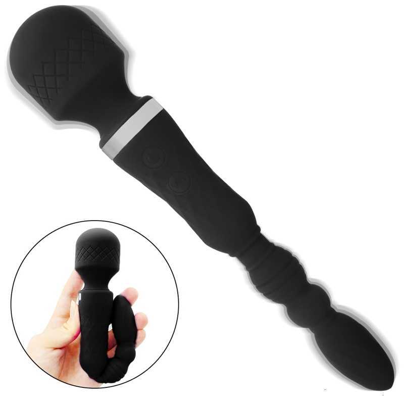 Sex Toy Massager magic Wand Vibrator Double Head Anal Plug Vibrators Av g Spot Clitoris Stimulator Toys for Woman Couple Female Masturbator