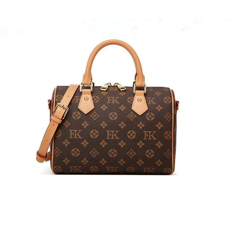 

Designers Women Shoulder Bags Messenger Travel bag Classic Style Fashion Flowers Lady Totes Luxury handbags vuitton 30cm With Gold key lock, Brwon grid