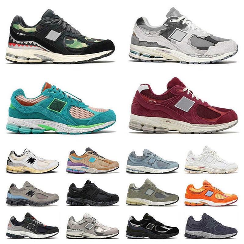 

2002R Designer Running Shoes Protection Pack Phantom Rain Cloud Triumph Green Men Women Incense Trainers Sports New NB Sneakers 36-45, 34