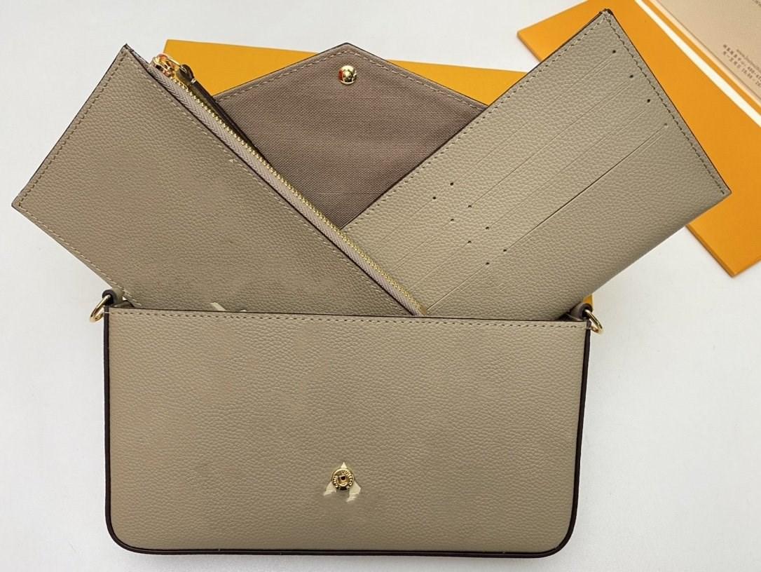 

2022 Women Shoulder Bags Favorite Multi Pochette Accessories Brown Flower Messenger Chain Strap Cross Body Ladies Flap Purse Clutch Totes With Box Dust bag, Black