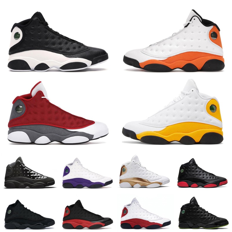 

jupman retro Basketball Shoes Womens Sneakers Trainer Flint Grey Starfish Black Bred Gym Red Island Green Jumpman Mens 13 13s, (5)