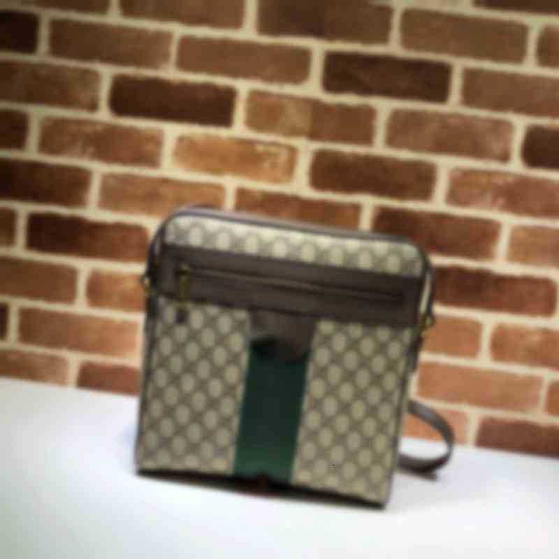 

Fashion Classic Luxury Quality Brand Design Other Bags Red and Green Striped Shoulder Bag 547934 Woman Letter Handbag Real Leather