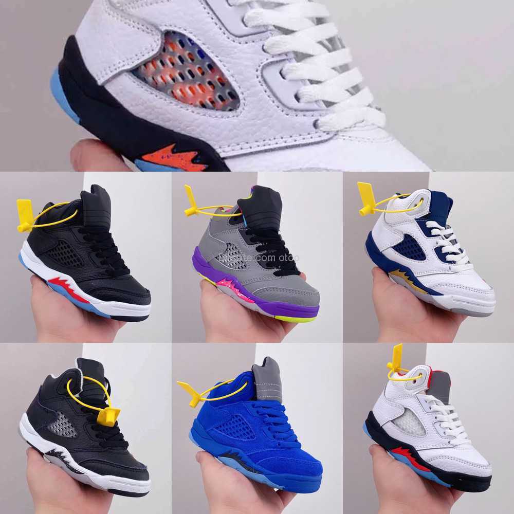 

Top Girls 2022 Jumpman 5 kids Baby Boy Basketball Shoes High Sail Fire Red 2021 Toro Bravo Ghost Green Stealth 5s Michigan Black Blue Grape, As photo 10
