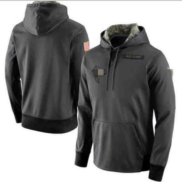 

Men Atlanta Hot Style Falcons Hoodies Authentic Sweatshirt Vintage Salute to Service PlayerPerformance the anthracite hoodie