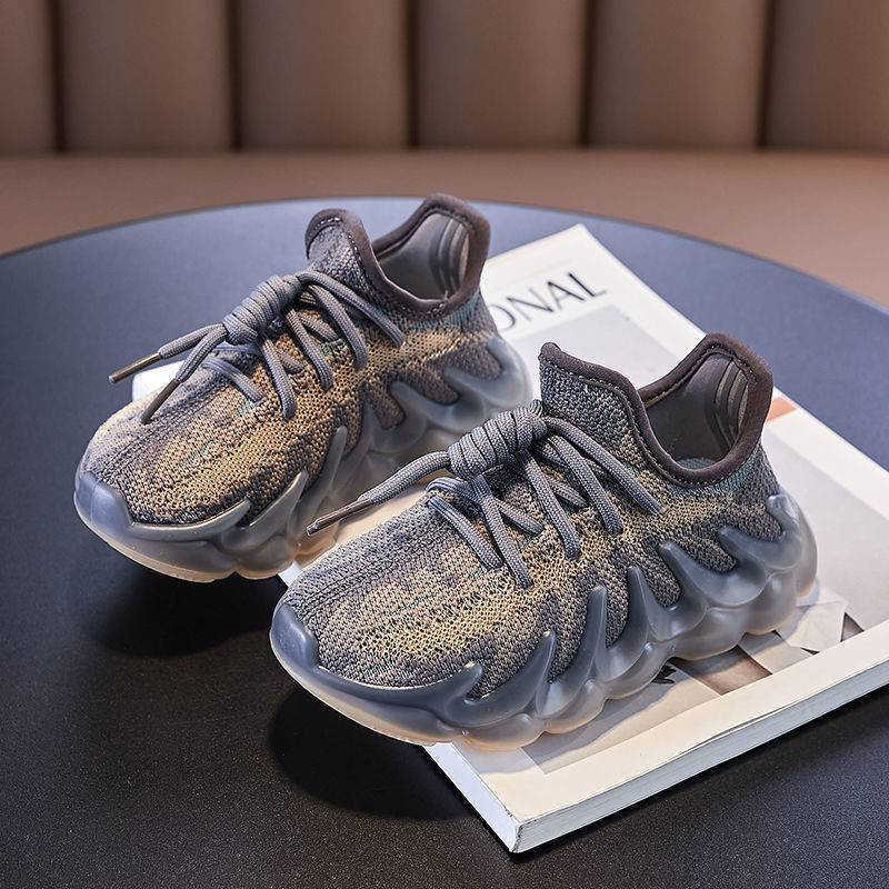 

Sneakers Children's Sports Shoes 2022 Baby Kids Flying Woven Breathable Coconut Sneakers for Girls Boys Soft-soled Casual Shoes T220930, Pink