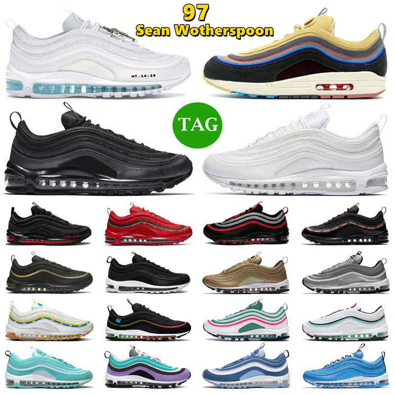 

running shoes for men women 97 97s Triple White Black Reflective Bred Game Royal outdoor sport sneakers 36-45, Drop_shopping_store#23