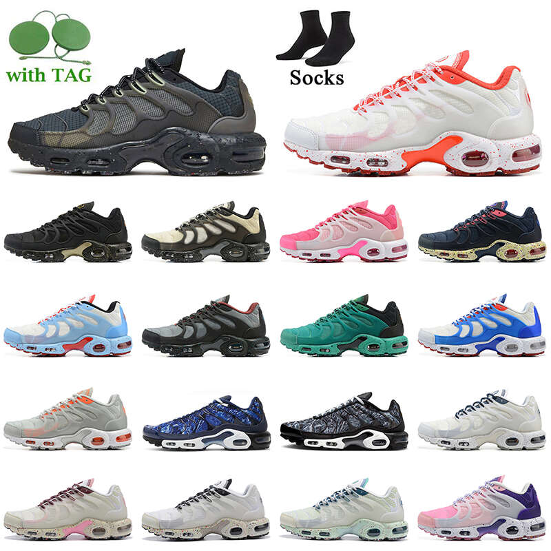 

2022 Tn Terrascape Plus Running Shoes Fashion Women Mens Tuned Tnplus Black Barely Volt White Blue Sky Purple Pink Deep Grey ge Tns, C19 midnight navy 40-46