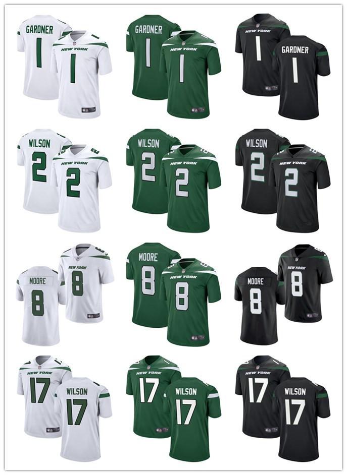 

Football Jerseys New York''Jets''1 Ahmad Sauce Gardner 17 Garrett Wilson 2 Zach Wilson, Color