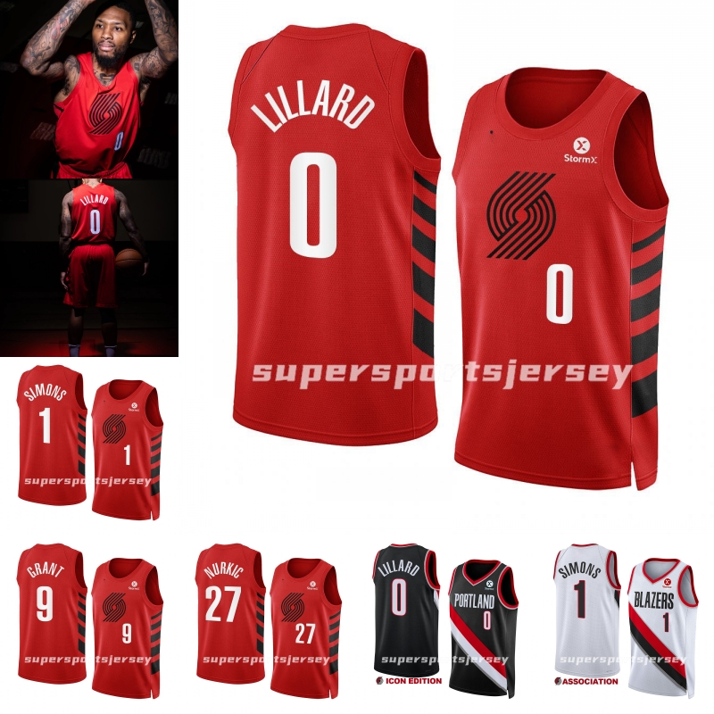 

Portlands 0 Damian Trail Lillard Blazer Basketball Jerseys Anfernee Simons Jerami Grant Jusuf Nurkic Josh Hart Gary Payton II statement 100% EMBROIDERED Custom, Army green