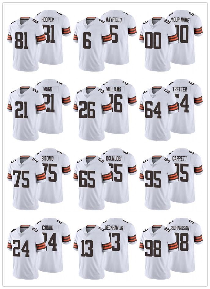 

Jersey Cleveland''Browns''MEN Women Myles Garrett White''nfl, Gold
