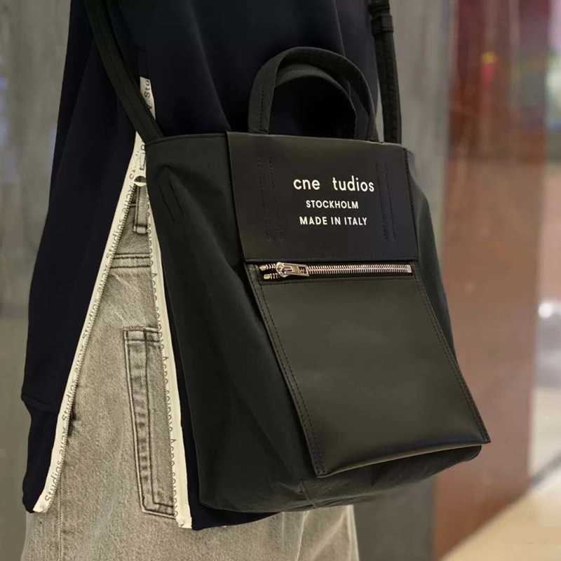 

Ac designer bags Large Capacity Portable One Shoulder Diagonal Cross Postman Tote Bag High Quality Nylon Handbag, Black medium size