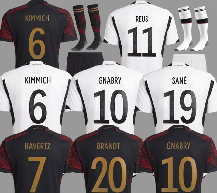 

2022 GERMANY HUMMELS soccer jerseys KROOS GNABRY WERNER DRAXLER REUS MULLER GOTZE Fans version football shirt 22 23 shirts, 2022/23 away