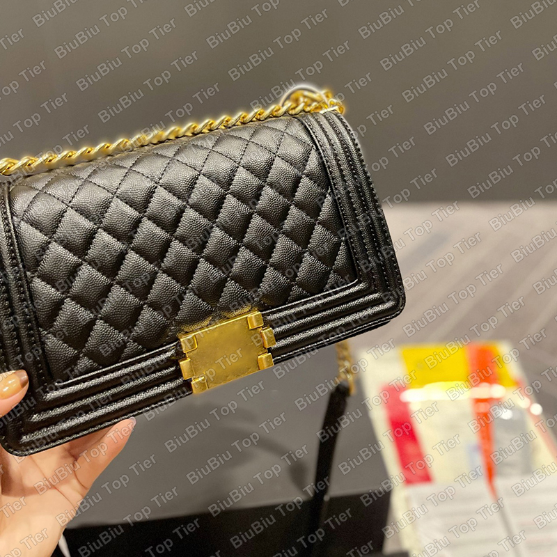 

Top 10A Tier Quality Bags 25CM Chain Flap Quilted Bag Luxury Designer Women Calfskin Caviar Leather Shoulder Bag Crossbody Handbag Wallet Clutch C Family With Box, Contact us