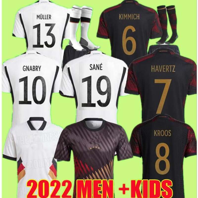 

2022 Sane Soccer Jerseys Germanies Hummels Kroos Werner Muller Retro Football Shirt Gnabry Reus Musiala 22 23 Men Kids Kit Long Sleeve Women