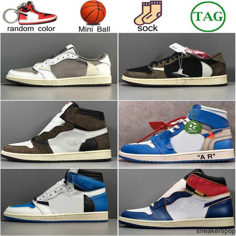 

High Quality 1 1s Basketball Shoes Mens Womens Travis Scotts Reverse Mocha University Blue Bred Light Smoke Grey Chicago UNC Shadow Patent, Color 28