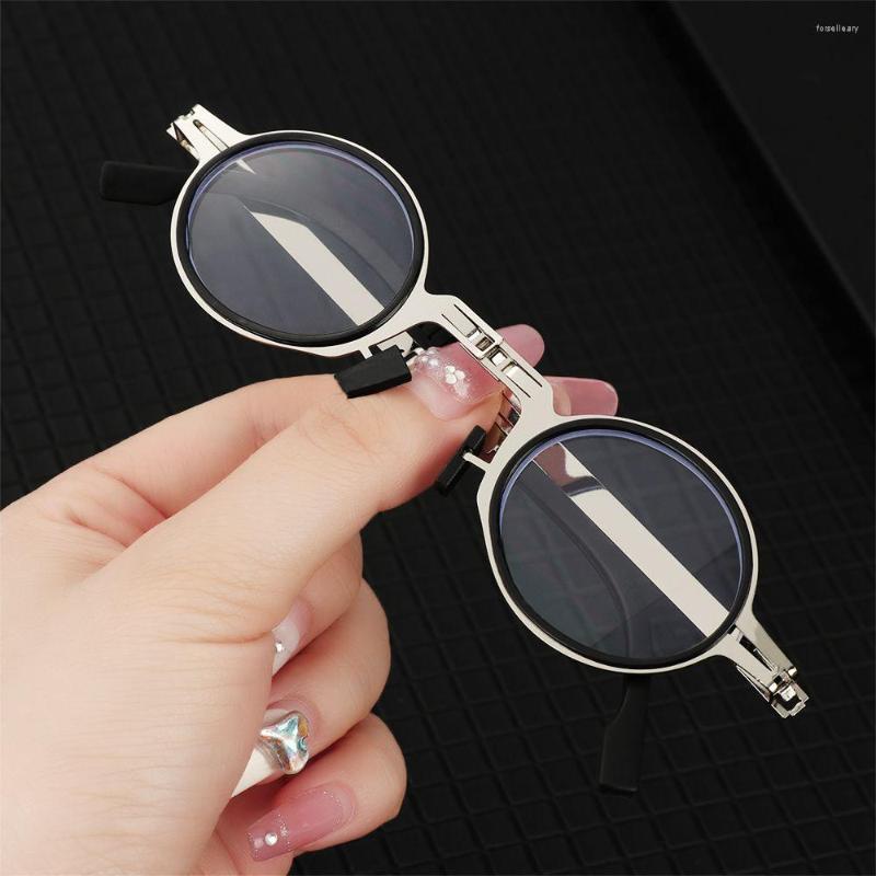 

Sunglasses Fashion Reading Glasses Ultra Light Frame Anti-Blue Eye Protection Comfortable Eyeglasses With Case Mini Folding