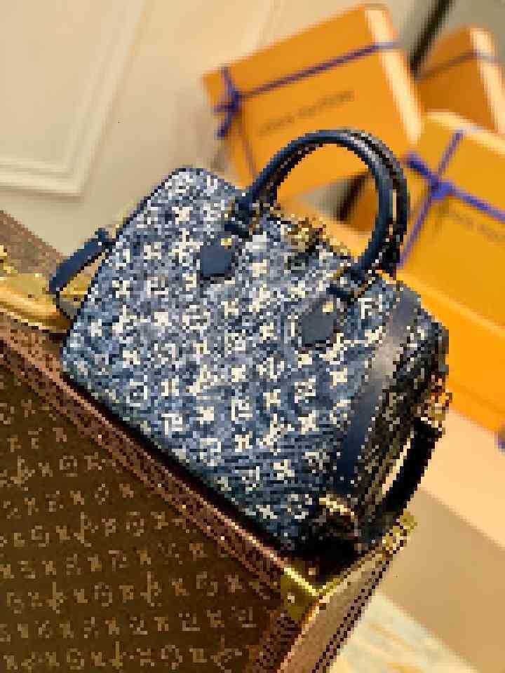 

5A Top Quality Other Bags Luxury Handbags Brand Speedy 25 Denim Blue Tote M59609 Women Shoulder Totes Evening Cross Body Bag HNP1