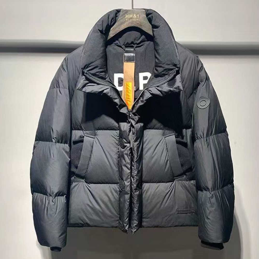 

Fashion Brand Luxury Thickened Down Jacket High Quality Men's Short Style Winter Stand Collar Loose Warm Coat Black, Gray