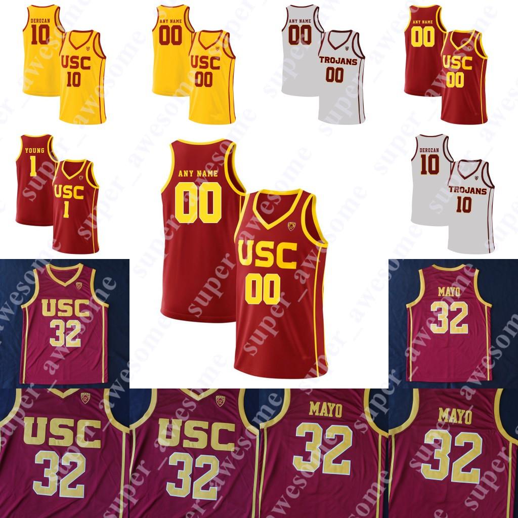 

College wear USC Trojans Basketball Jersey Onyeka Okongwu Nick Rakocevic Daniel Utomi Elijah Weaver Isaiah Mobley Ethan Anderson 32 Mayo 1 N, Red