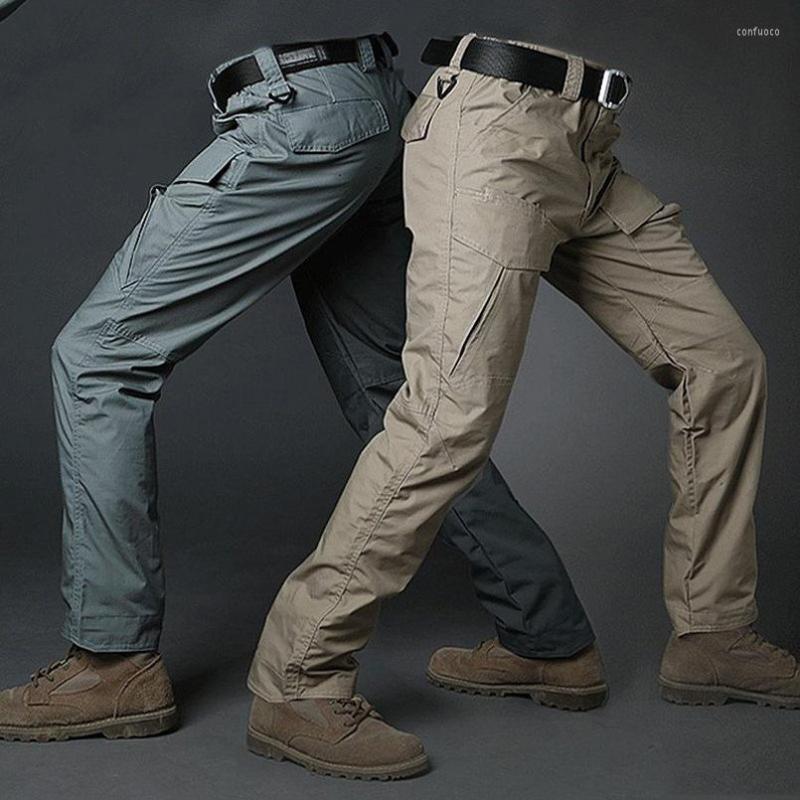 

Outdoor Pants Waterproof Hiking Men Camouflage Tactical Training Sports Trousers Male Travel/Fishing/, Black