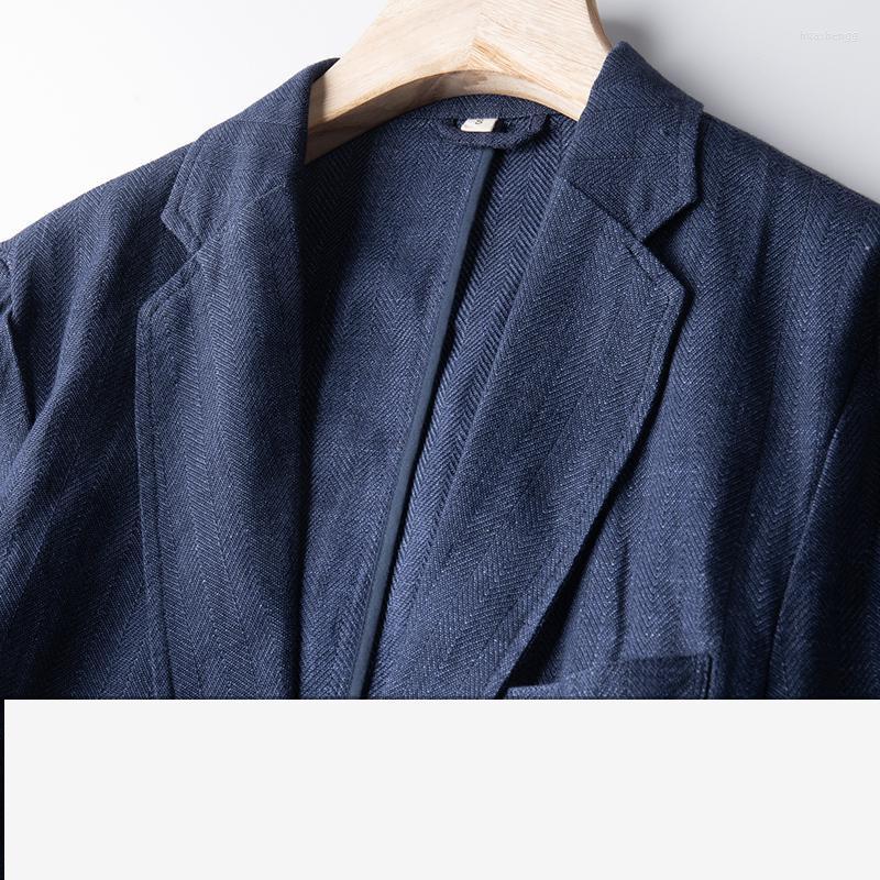 

Men' Jackets Men' Arrival Fashion High Quality Spring And Summer Thin Linen Suit Coat Men Casual Cotton Single Breasted Blazers Size