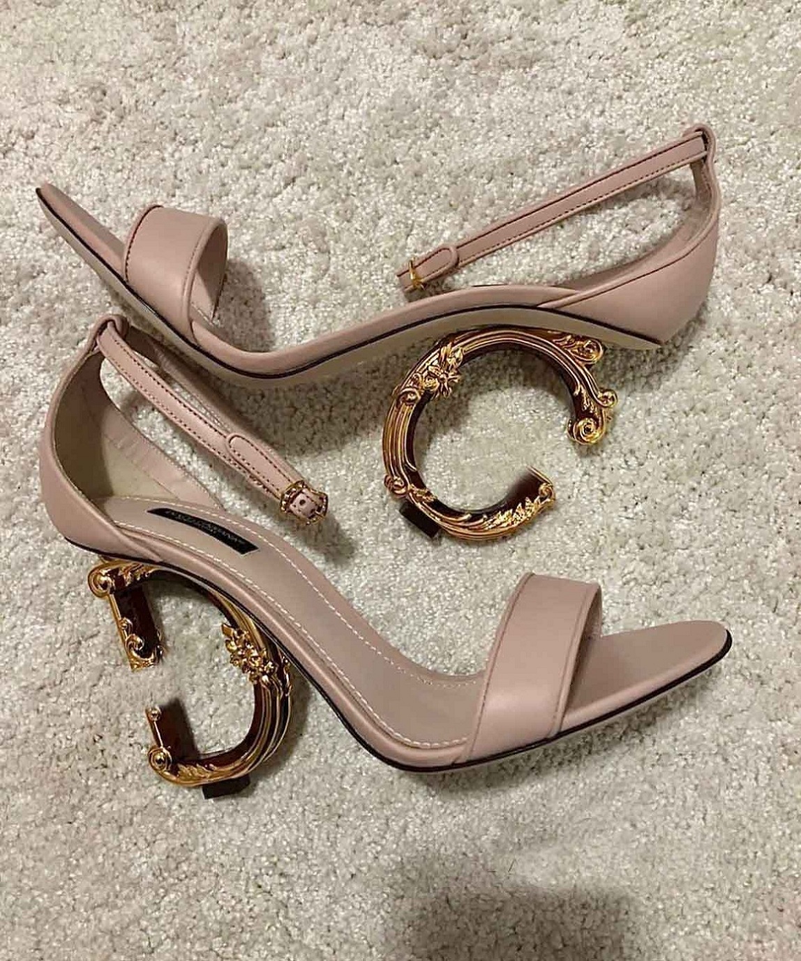 

Top Luxury Keira Women Sandals Shoes Polished D And G-Baroquel Heel Lady Black Calfskin Lady Pumps Discount Footwear Wedding Party Dress Evening, 16
