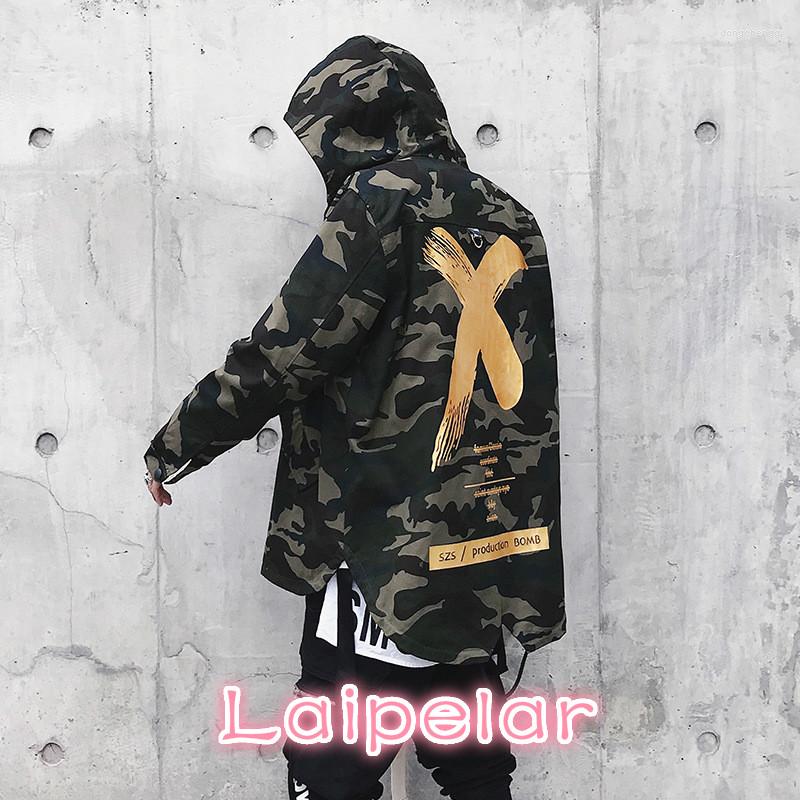 

Men' Trench Coats X Coat Camo Jacket For Men Women Headwear Hoody Windbreakers Hip Hop Jackets Loose Trendy, Yellow