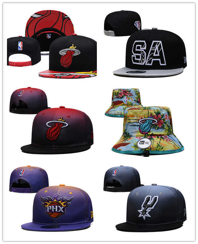 

Snapbacks San Antonio''Spurs''Caps Phoenix''Suns''hat Miami''Heat''Basketball hats Adjustable Fit Hat, Color