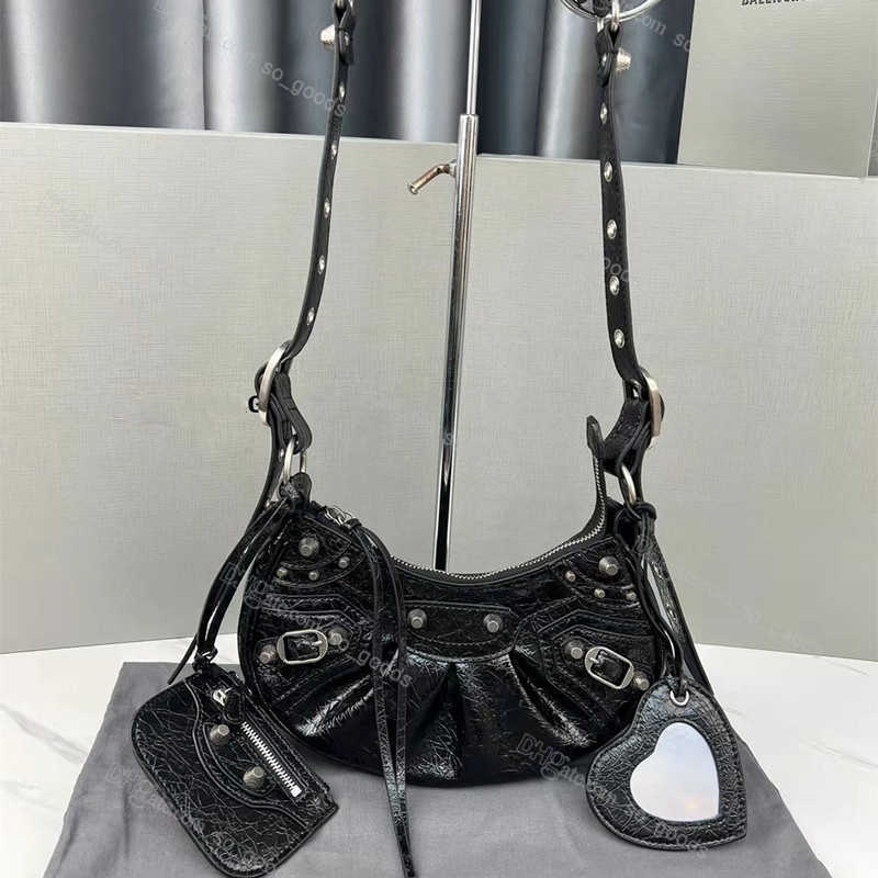 

Designer Genuine Leather Le Cagole Motorcycle Bag Women Luxury Fashion Shoulder Crossbody Pink Mini Small Crocodile Black Silver Red White, Actual pictures contact me
