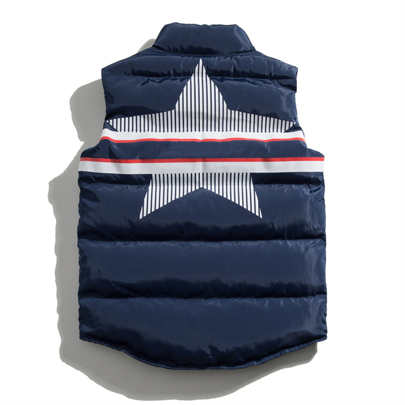 Men's Vests Designer Men's Vest Down Jacket Trend Versatile Wujiaoxing printing Parkas Coat Outerwear Women Windbreaker Necessary for k