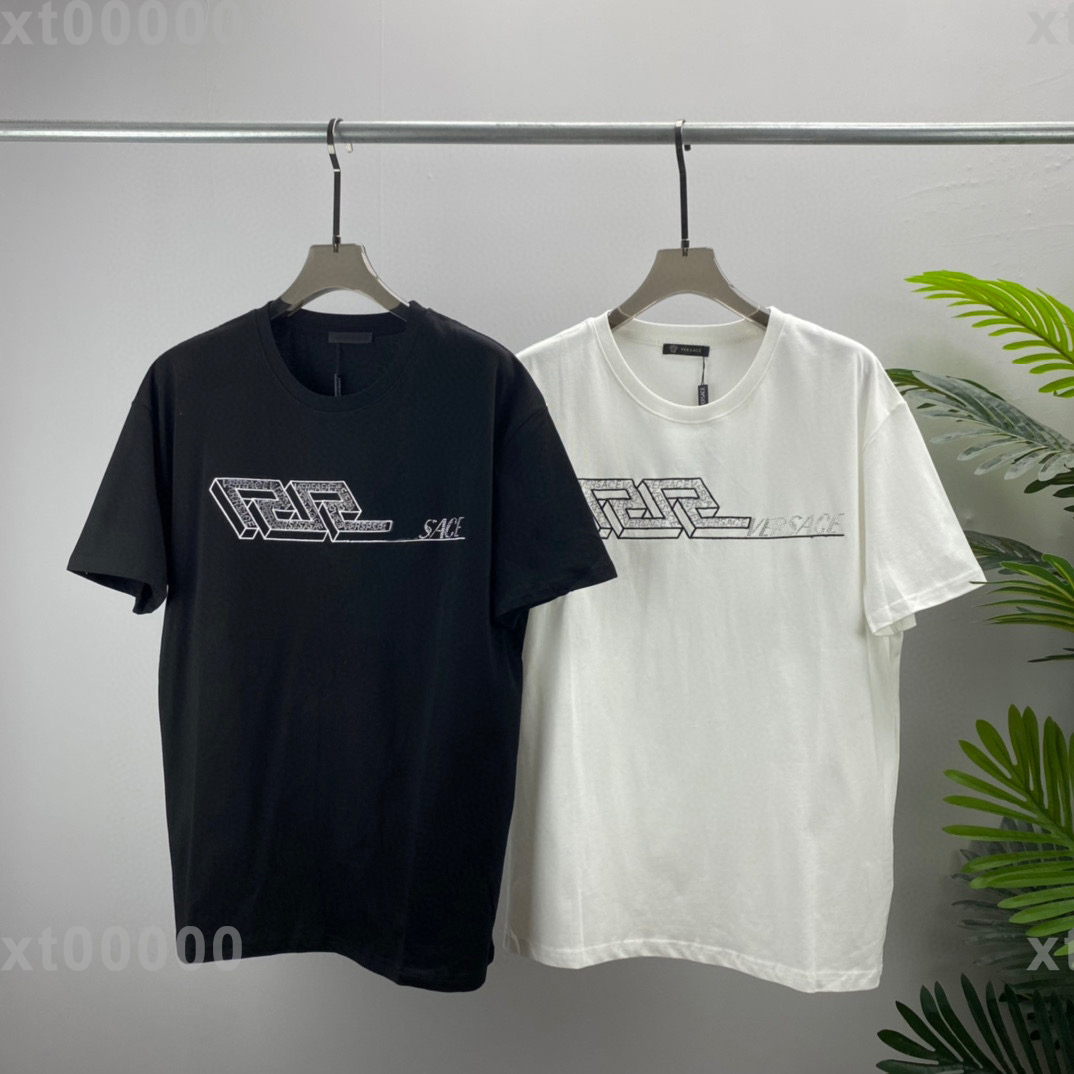 

22SS Designer Letter Printed T Shirts Tee Sweatshirt Fashion High Street Short Sleeves Summer Casual T-Shirt Breathable Men Women Crew Neck Tees Dresses fo Wome 15-183, Black