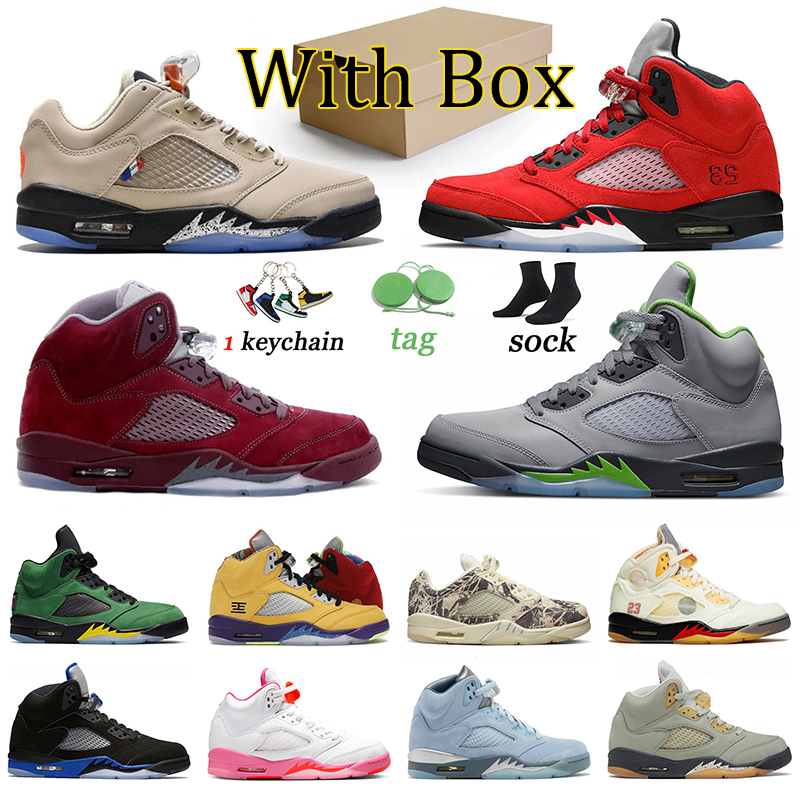 

Jumpman 5 Authentic 2022 Basketball Shoes 5s Men Women Trainers UNC 5 Low PSGs Expression Offs White Green Bean Easter Sneakers Sports Racer, 40-47 paris