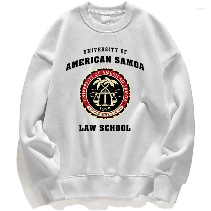 

Men's Hoodies BCS University Of American Samoa Law School Sweatshirts Women Men Hoodie Sweatshirt Crewneck Jumper Pullover Black Hoody