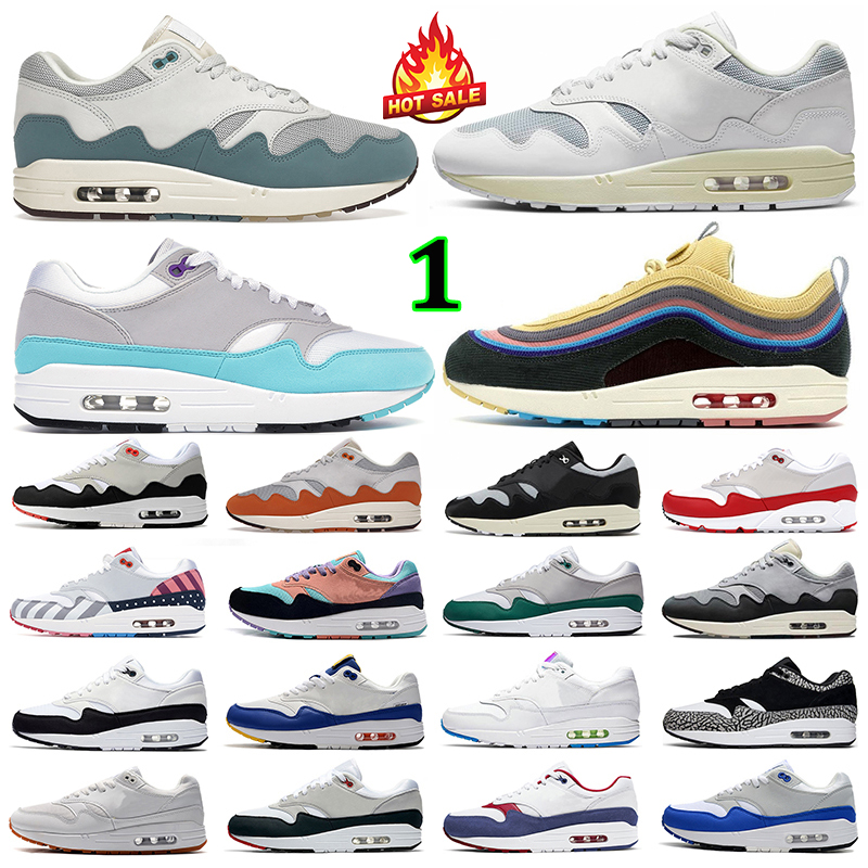 

Pattas Waves 1 running shoes mens womens 1s Patta Noise Aqua White Sean Wotherspoon Treeline Anniversary Red Obsidian men trainers sports sneakers runners