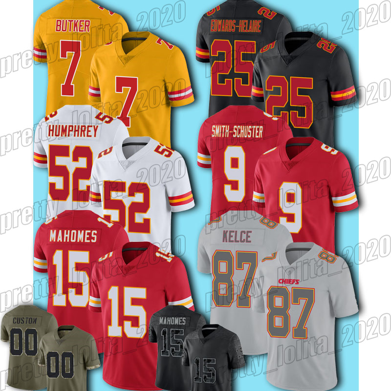 

15 Patrick Mahomes Football Jersey Kansas City Chiefs Travis Kelce Clyde Edwards Helaire JuJu Smith Schuster Jerseys Nick Bolton Chris Jones Juan Thornhill Clark, Woman custom jersey (qz)